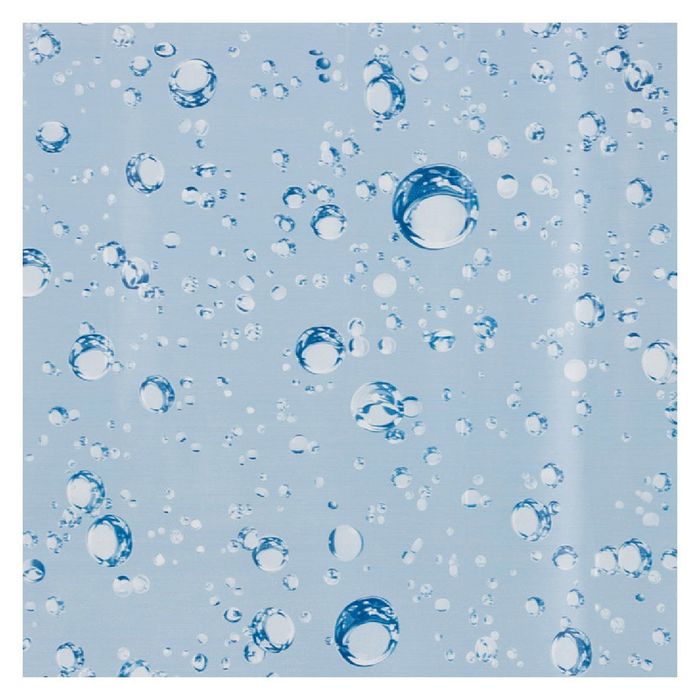 Пленка самоклеящаяся 0,45х2м, голубые капли (102029) #1
