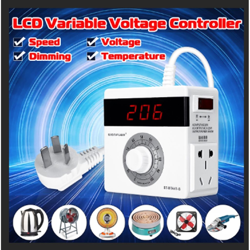 220 В ЖК-контроллер переменного напряжения 4000 Вт - купить с доставкой ...