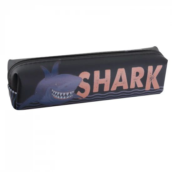 Пенал силикон, 1 отделение, прямоугольный, 20*5*4 см Shark, 1 шт. в заказе  #1