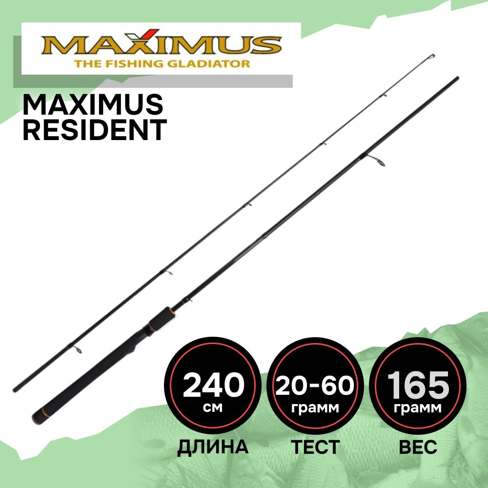 Спиннинг для рыбалки Maximus RESIDENT 24H 2,4m 20-60g #1