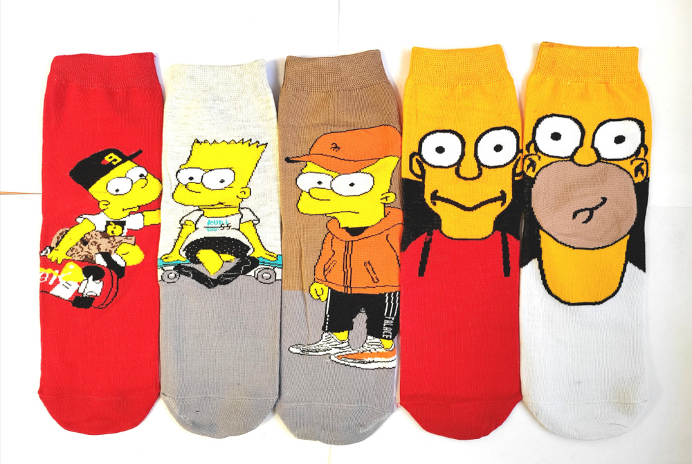 Носки Lux Socks Симпсоны, 5 пар #1