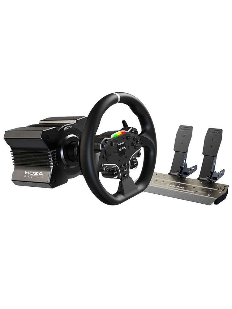 Игровой руль MOZA R5 Bundle R5 Base, ES Wheel, SR-P Lite double Pedals R5 Table Clamp) RS20  #1