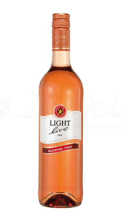 Вино безалкогольное LIGHT LIVE (Лайт Лив) Rose (Розе), розовое полусладкое тихое, 0,75 л (Германия)  #1