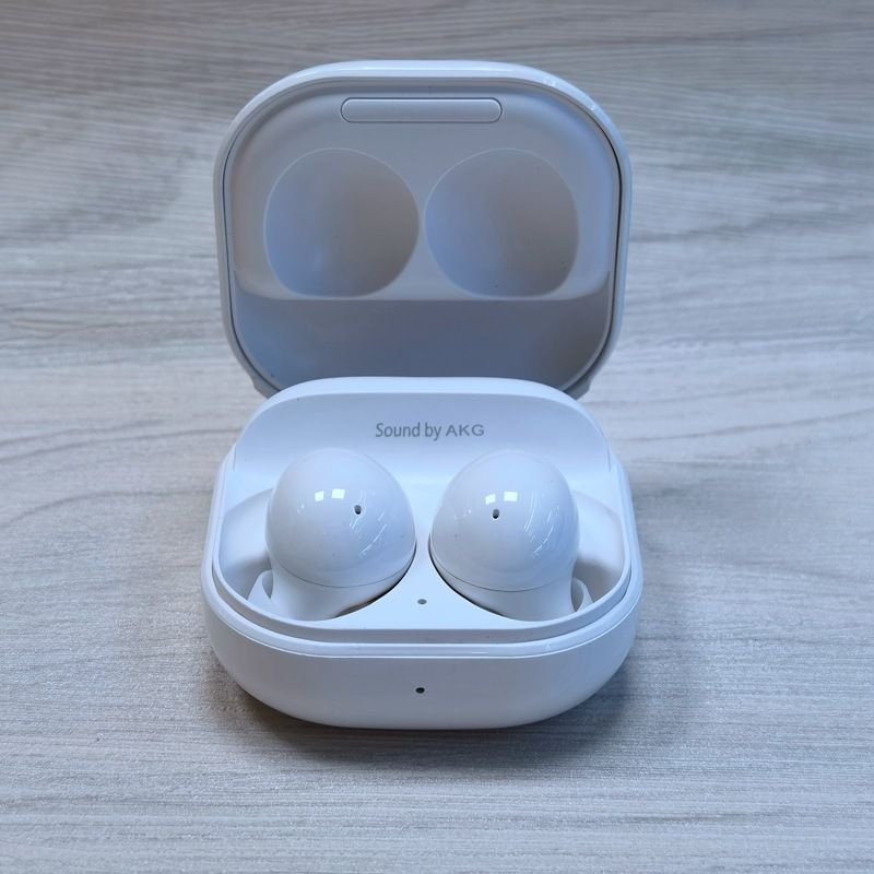 Наушники беспроводные с микрофоном Samsung Galaxy Buds2, Bluetooth, USB Type-C, белый  #1