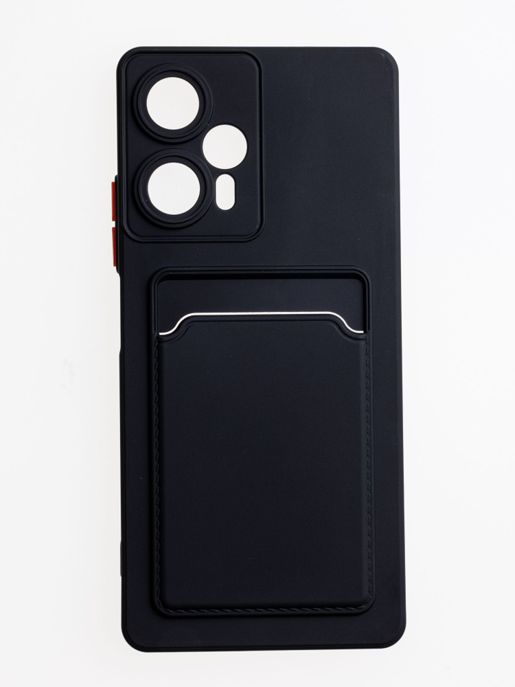 Чехол для карты на Poco F5 / чехол на поко ф5 с защитой камеры черный  #1