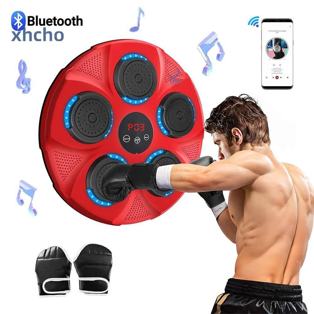 music boxing machine,музыкальная бокс машина,Умное соединение Bluetooth ,9  режимовRGB-подсветка,красный kjw - купить с доставкой по выгодным ценам в  интернет-магазине OZON (1432416108)