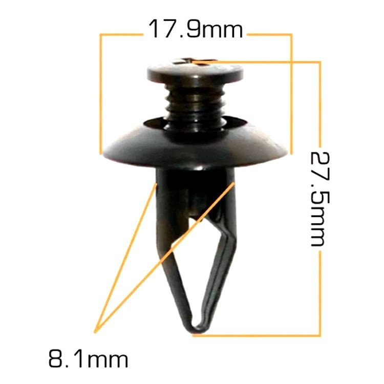 Клипсы крепежные автомобильные Mazda (OEM NA01-56-145, W706713S300) KJ-2410, 20 шт.  #1