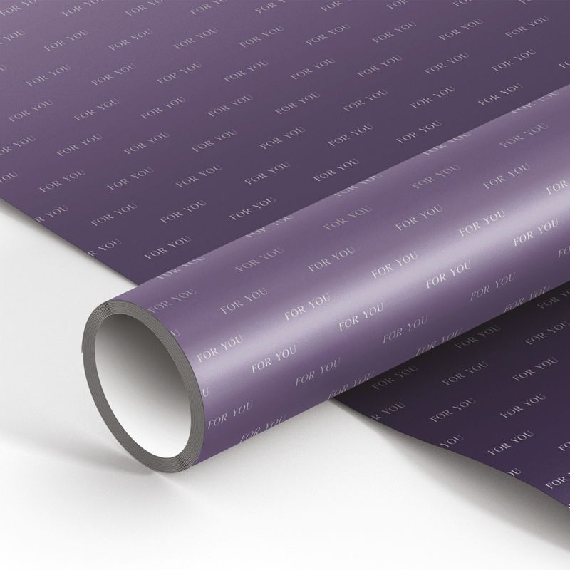 Упаковочная бумага для подарков MESHU, рулон 70x100 см, глянцевая, Duotone Purple gradient  #1