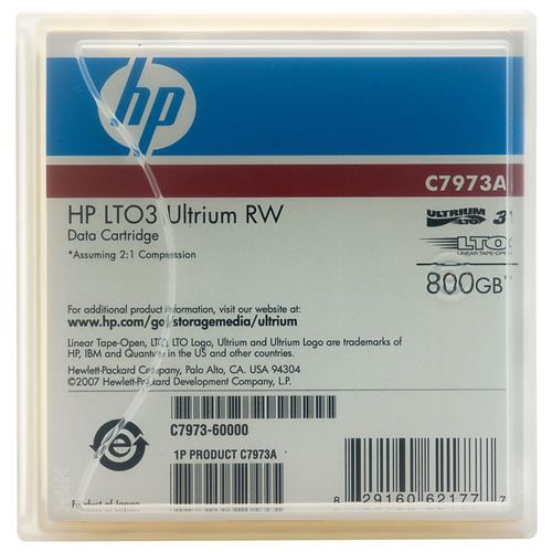 Картридж HP C7973A Ultrium LTO3 data cartridge,800GB RW. Товар уцененный #1