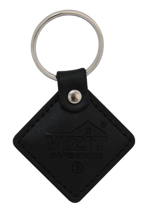 Бесконтактный брелок VIZIT-RF2.2-black кожаный (RFID-125 kHz брелок EM-Marin)  #1