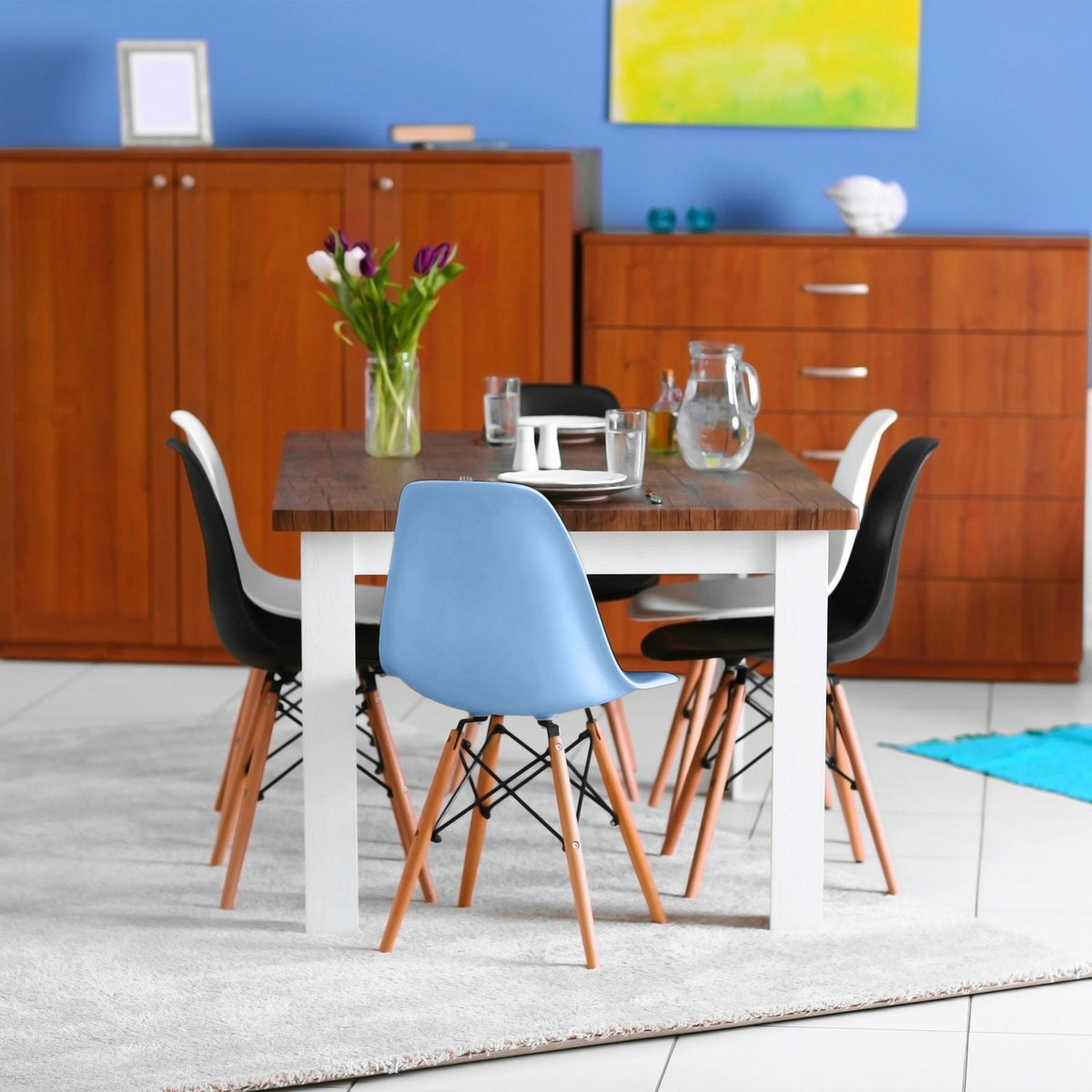 BYROOM Home FIKA голубые стулья для дома
