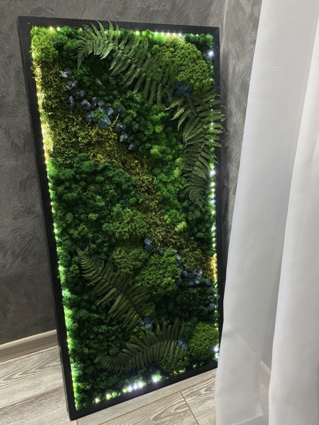 Панноизстабилизированногомхаирастений120*60см,большаянастеннаякартинадляинтерьера