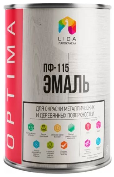 ЭмальLIDAOptimaПФ-115(1кг,синий)