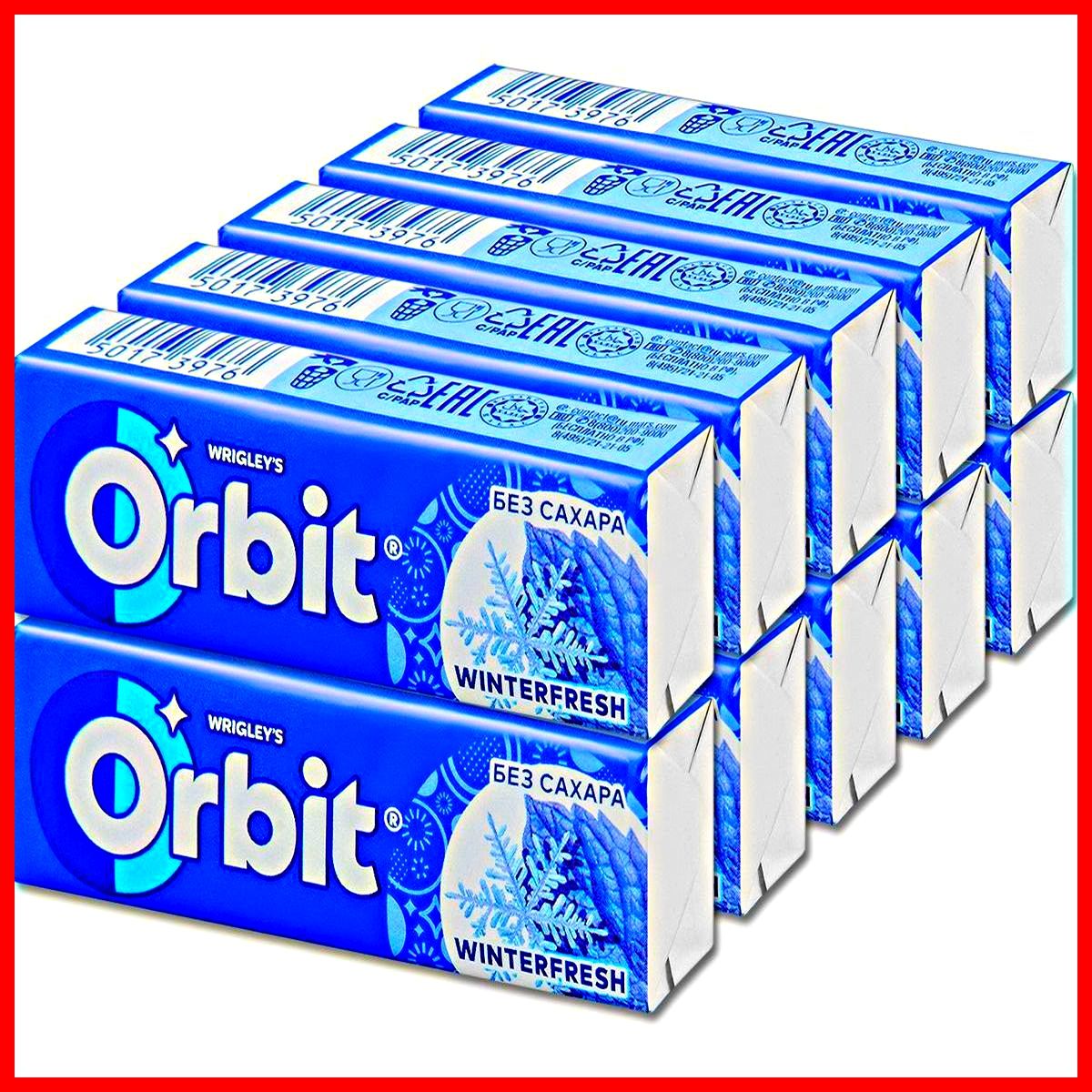 Жевательная резинка wrigley's spearmint, без сахара, с ароматом мяты ...