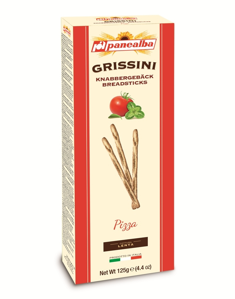 Хлебные палочки Panealba Гриссини со вкусом ПИЦЦЫ 125г(Италия)  #1