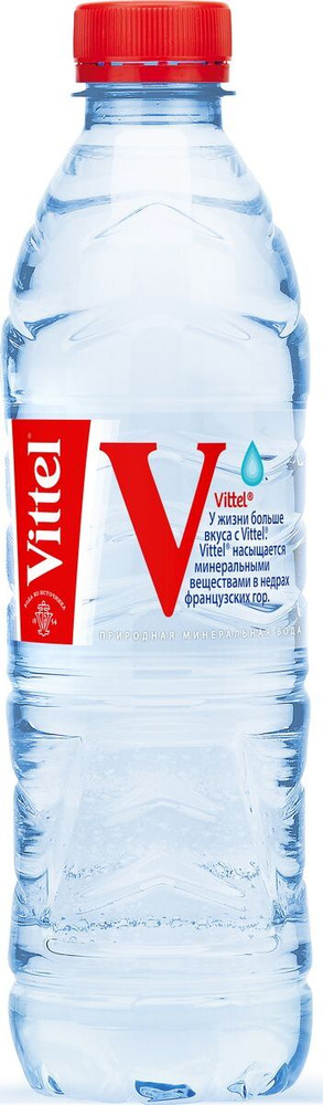 Вода негазированная Vittel минеральная, 0,5 л #1