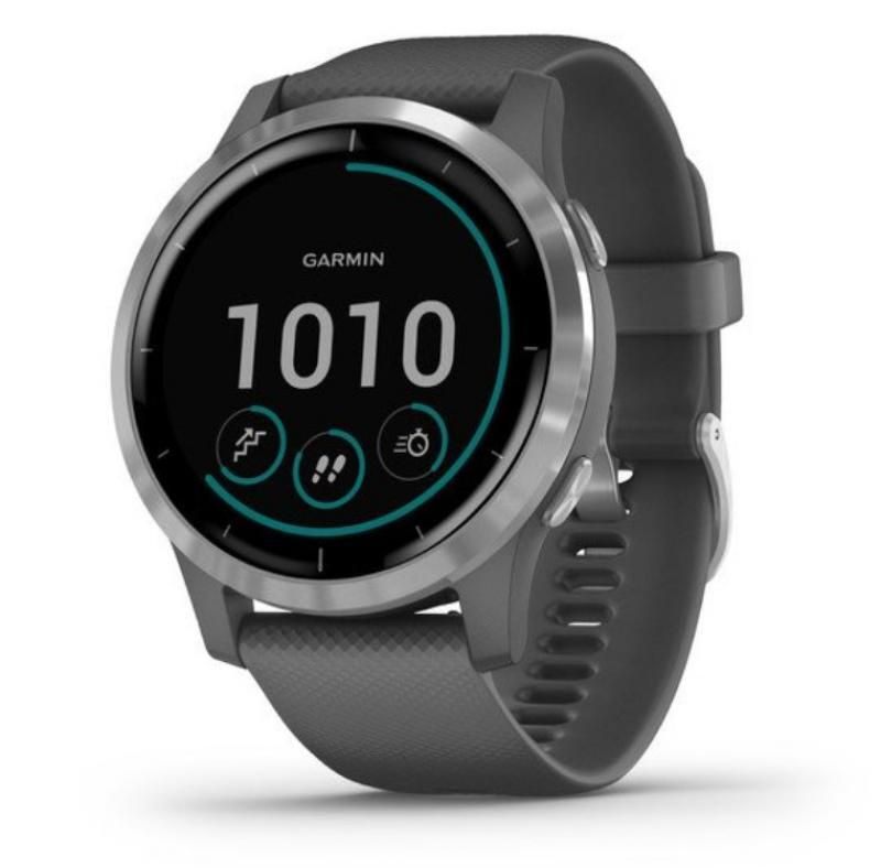 Смарт часы Garmin Vivoactive 4 серые с серебристым #1