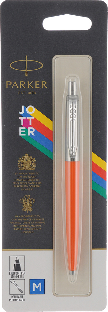 Ручка шариковая Parker Jotter Originals Color, оранжевый, цвет чернил:синий 2076054 - купить с доставкой по выгодным ценам в интернет-магазинеOZON (177297033)