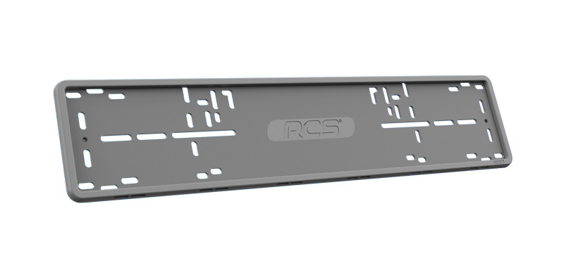 RCS Рамка номерного знака, серая, силикон, 1шт (2Б, 2АБ,4КБ), 4627082280104  #1