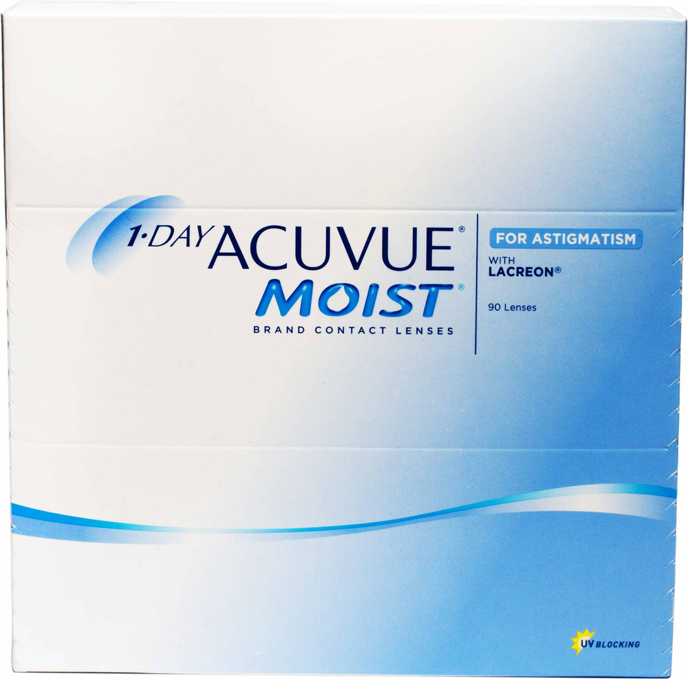 ACUVUE Астигматические линзы 1-Day Moist for Astigmatism 90 линз12, 90 ...