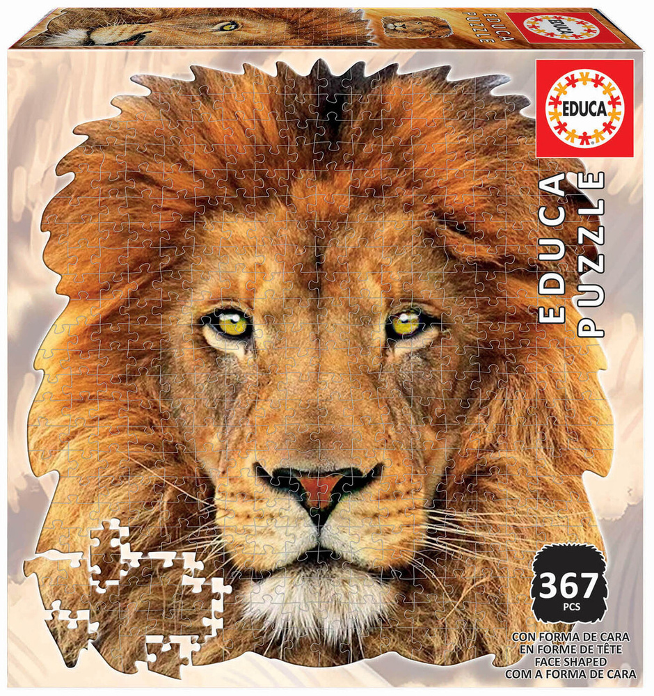 Пазлы 367 элементов Голова Льва для детей #1