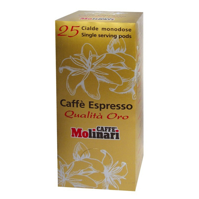 Caffe Molinari кофе Молинари в чалдах ORO коробка 25 чалд по 7гр.  #1