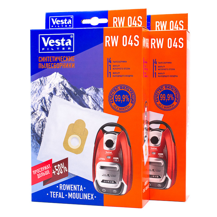 Vesta filter RW 04 S Xl-Pack комплект пылесборников, 8 шт + 4 фильтра #1