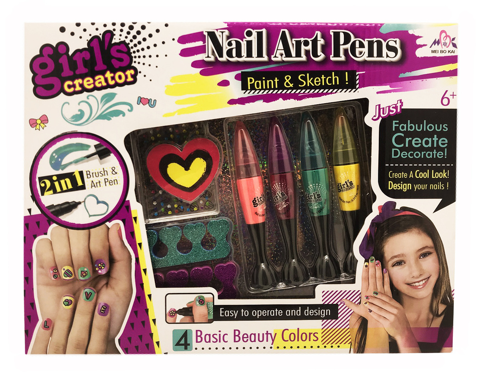 Girls Creator Детский набор для маникюра  Nail art pens #1