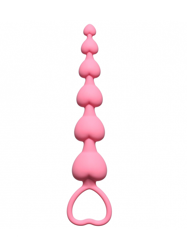 Анальная цепочка Heart's Beads  Pink #1