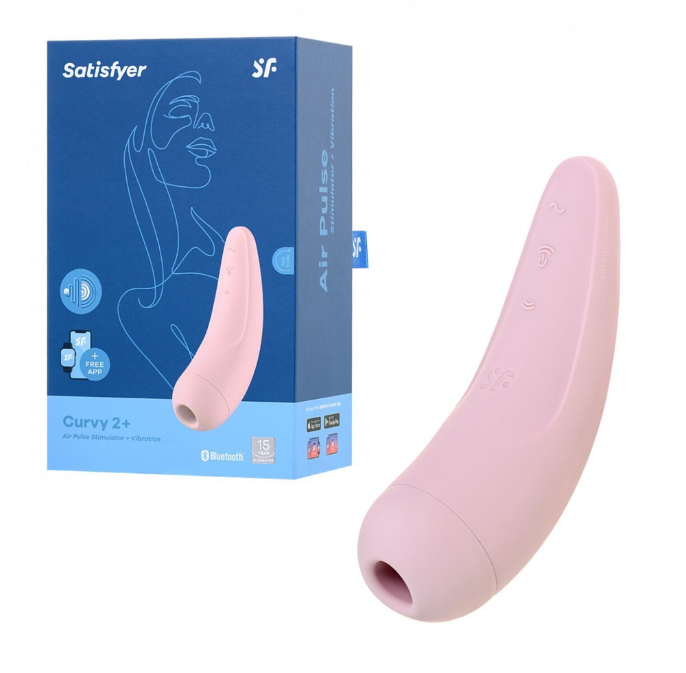 Вакуумный стимулятор Satisfyer Curvy 2+ / Секс-игрушки 18+ / Интимные товары для взрослых 18 плюс / Интим #1