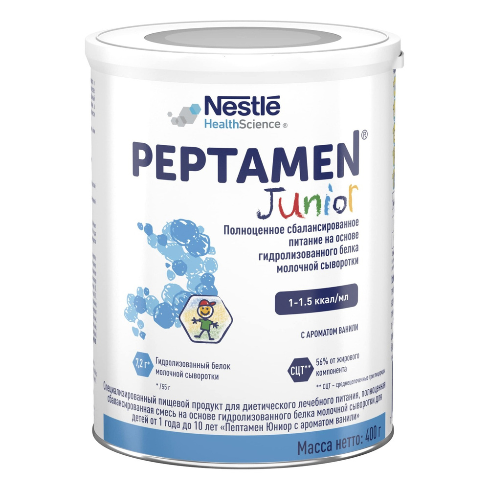 Молочная смесь Nestle Peptamen Junior 3, с 12 месяцев, 400 г #1