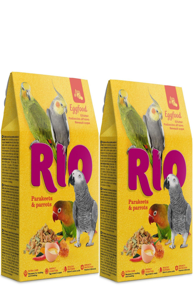 Корм яичный Rio для средних и крупных попугаев, 250 г х 2 упаковки  #1