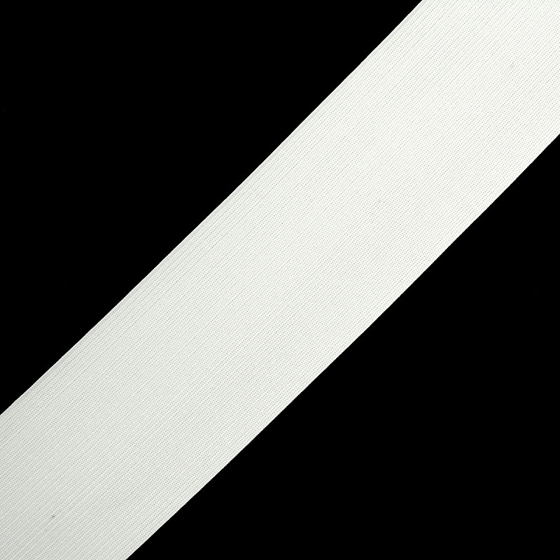 Резинка вязаная (резинка для шитья) 50мм цв.белый упак.40 м  #1