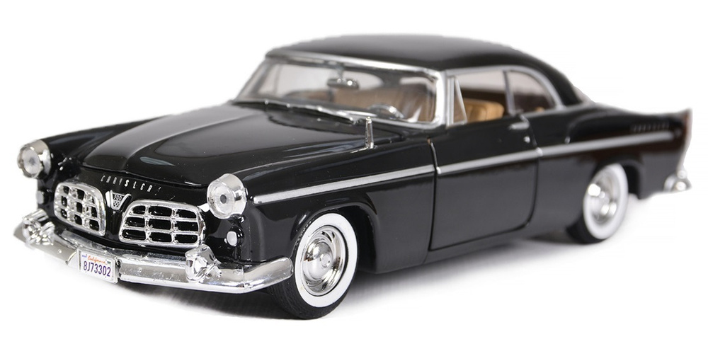 Модель машины Motormax Chrysler C300 1955 1:24 Черный #1