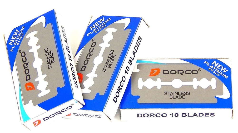 DORCO двусторонние лезвия 3 упаковки по 10 шт. (30 лезвий) #1