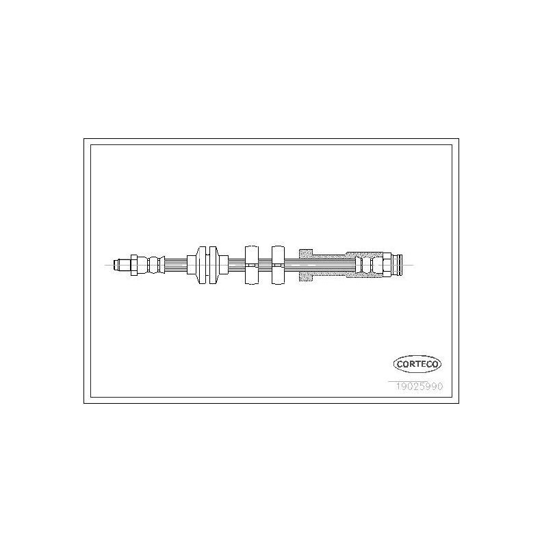 CORTECO Трубки тормозные, арт. 19025990 #1