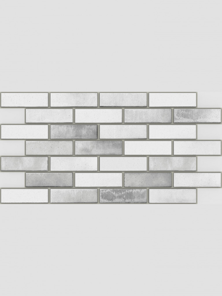 Стеновая панель ПВХ "Кирпич Акцент серый" 498х983х0,4 мм (10 штук)  #1