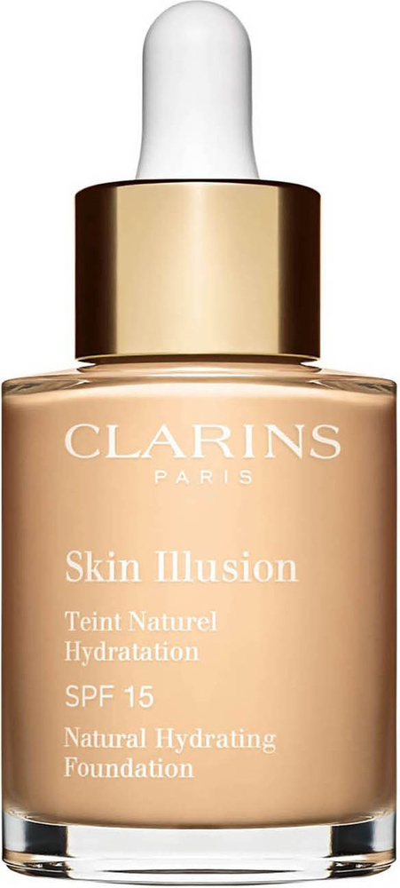 Clarins Skin Illusion Увлажняющий тональный крем с легким покрытием SPF 15, 101 linen, 30 мл  #1