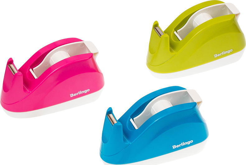 Диспенсер настольный Berlingo "Fluent" для канцелярской клейкой ленты ...