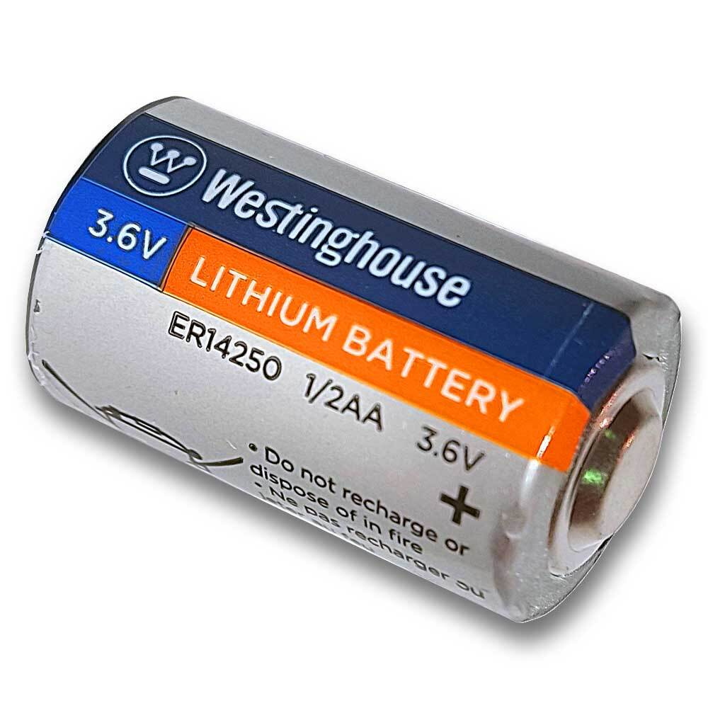 Литиевая батарейка 3.6v Westinghouse ER 14250 (1/2AA). Для счетчиков газа; теплосчетчиков; электросчетчиков; #1