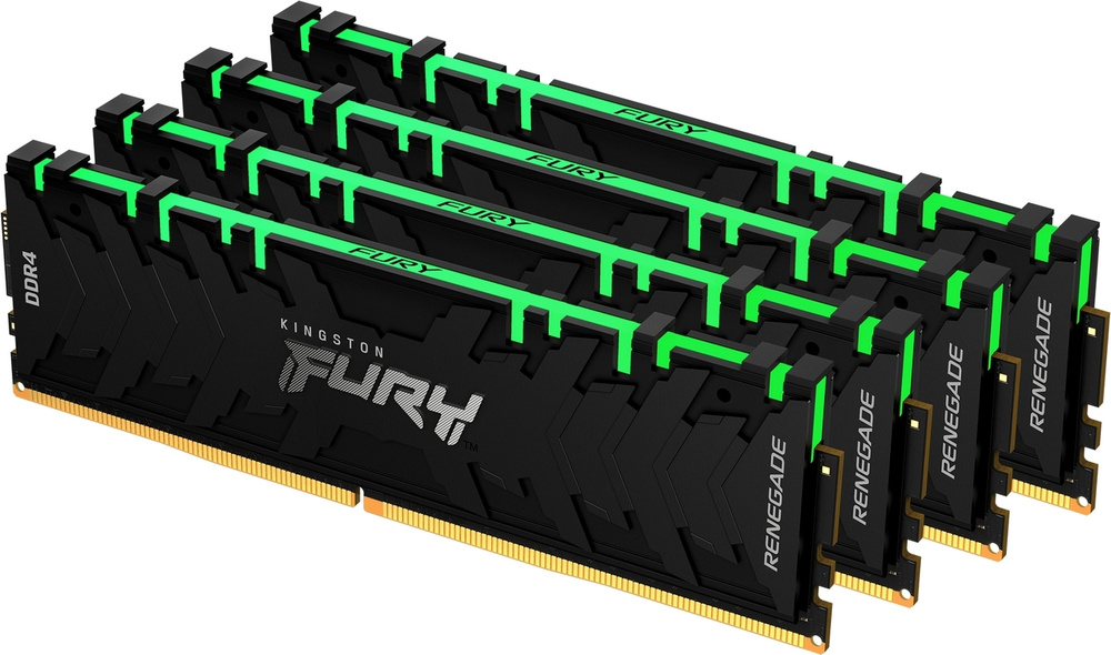 Kingston Fury Оперативная память Renegade RGB DDR4 3200 МГц 4x16 ГБ (KF432C16RB1AK4/64)  #1
