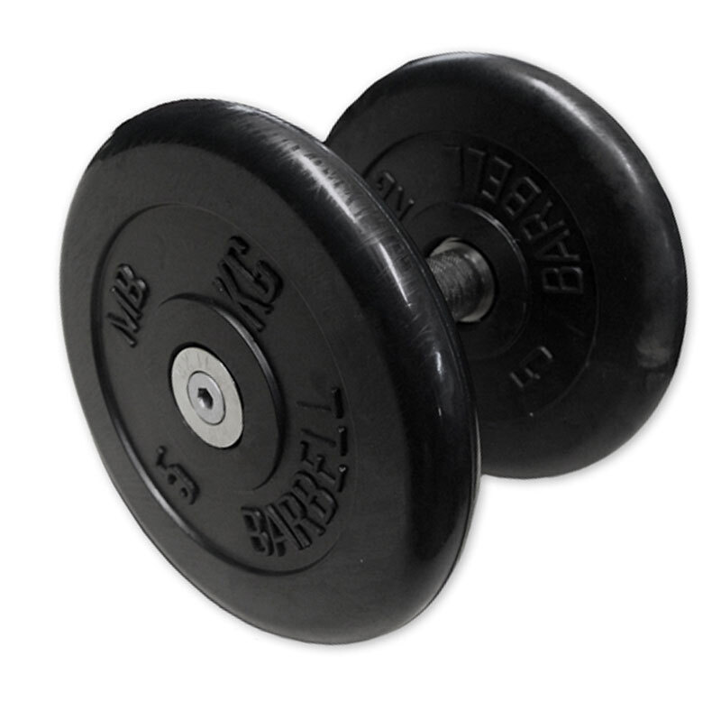 Mb Barbell Гантели MB-FdbM-B3,5, 1 шт. по 3.5 кг, черный цвет #1