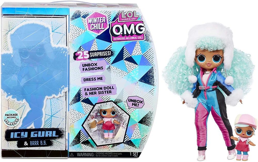 Кукла L.O.L. Surprise! OMG серия Winter Chill - Icy Gurl and Brrr B.B. #1