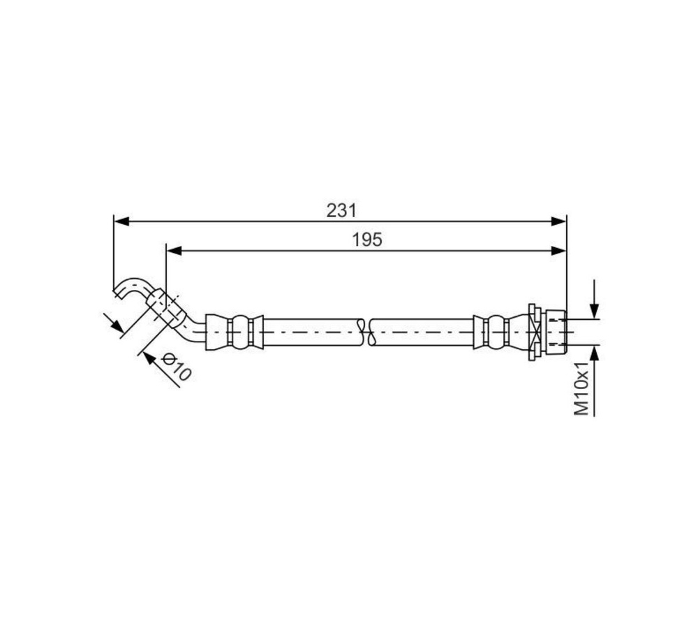 Bosch Трубки тормозные, арт. 1987481562 #1