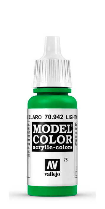 Краска Vallejo серии Model Color - Light Green 17мл. #1