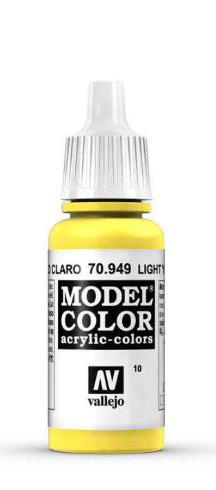 Краска Vallejo серии Model Color - Light Yellow 17мл. #1
