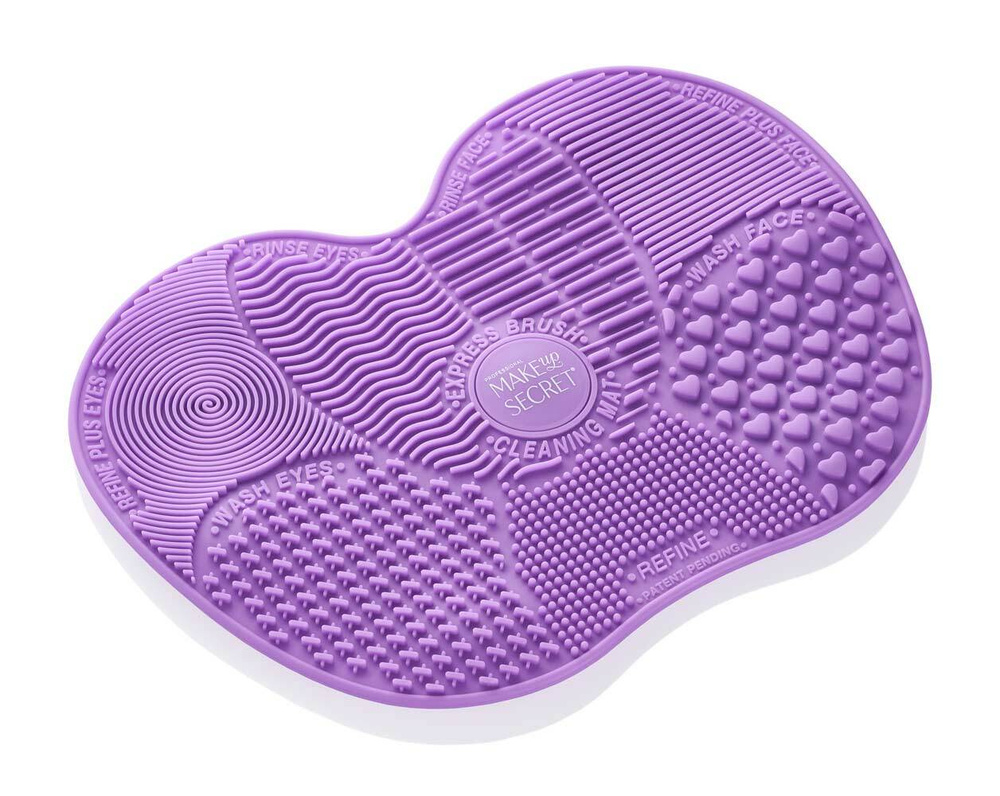 MAKE-UP-SECRET Коврик для мытья кистей mini (Silicone Mat Mini) Фиолетовый  #1