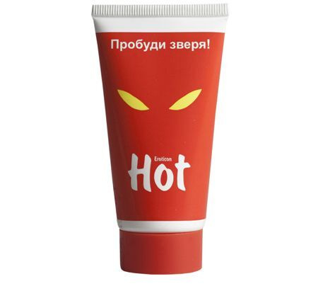 Возбуждающая гель-смазка HOT с женьшенем - 50 мл. #1