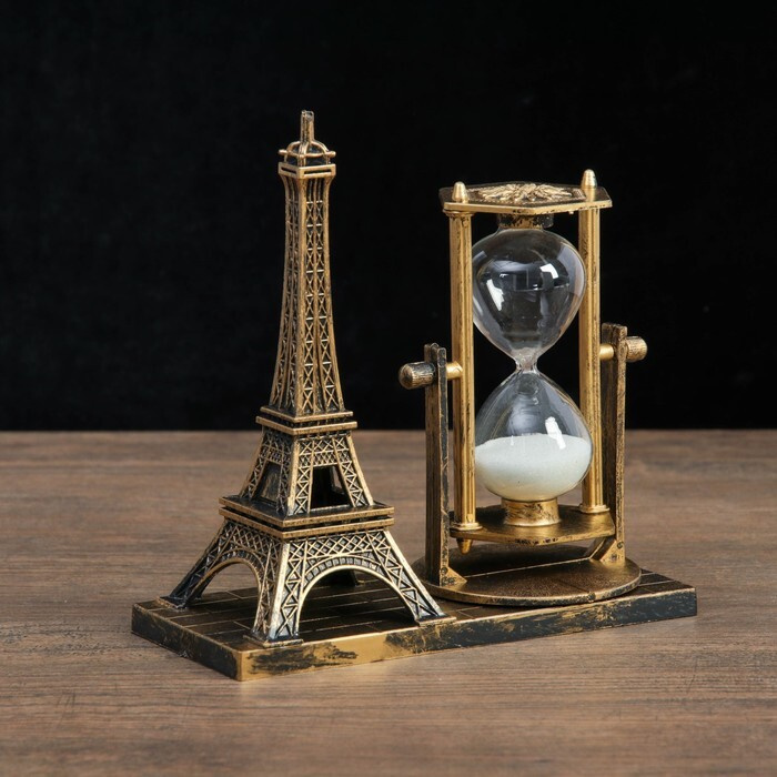 Песочные часы "Эйфелева башня", сувенирные, 15.5 х 6.5 х 16 см,  #1