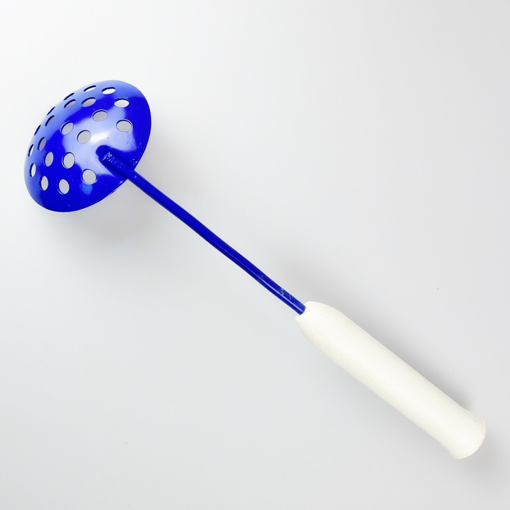 ЧЕРПАК для льда (окрашенный) с пенопластовой ручкой синий  #1